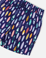 Boardshorts Blue Surfboard Print-4