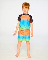 Boardshorts Orange Blue And Green Gradient-1