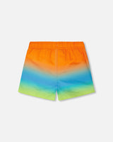 Boardshorts Orange Blue And Green Gradient-2