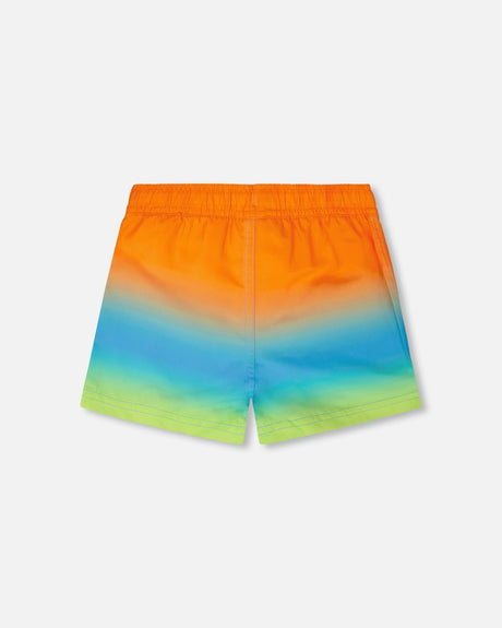 Boardshorts Orange Blue And Green Gradient-2
