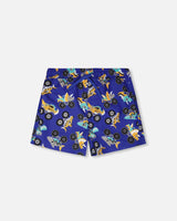 Boardshorts Blue Truck Print-0