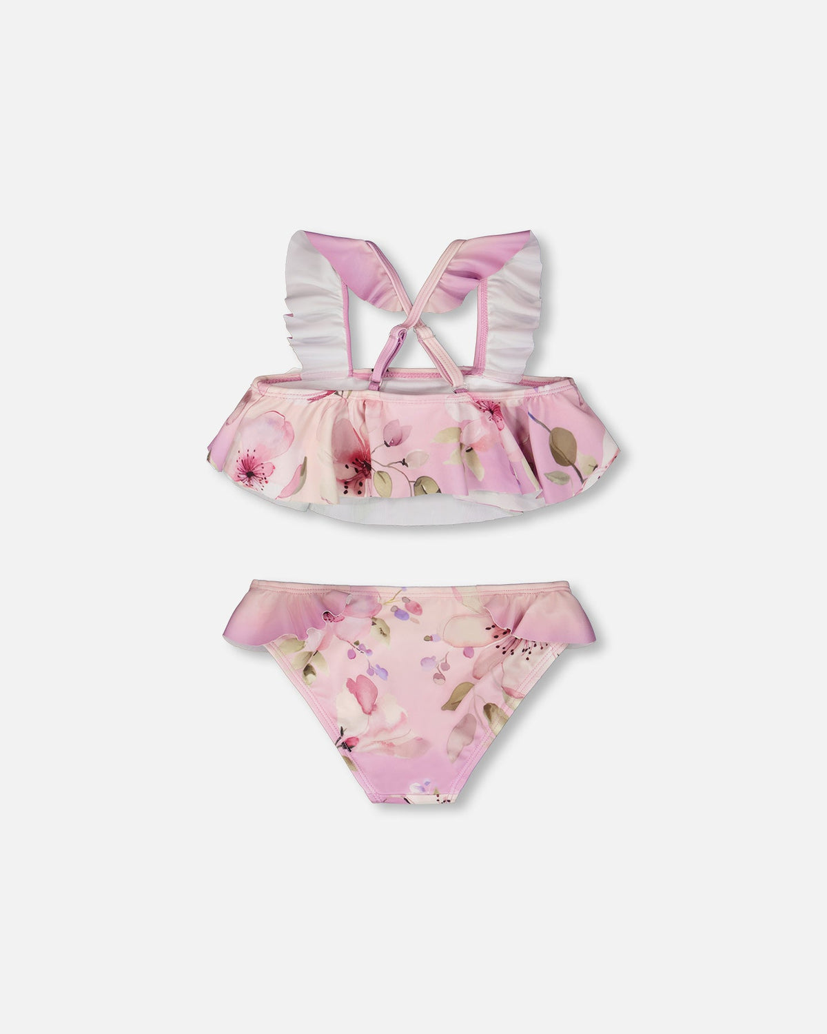 Deux par Deux Two-Piece Swimsuit Purple Flower Print product image P2