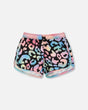 Swim Shorts Black Leopard Print-0