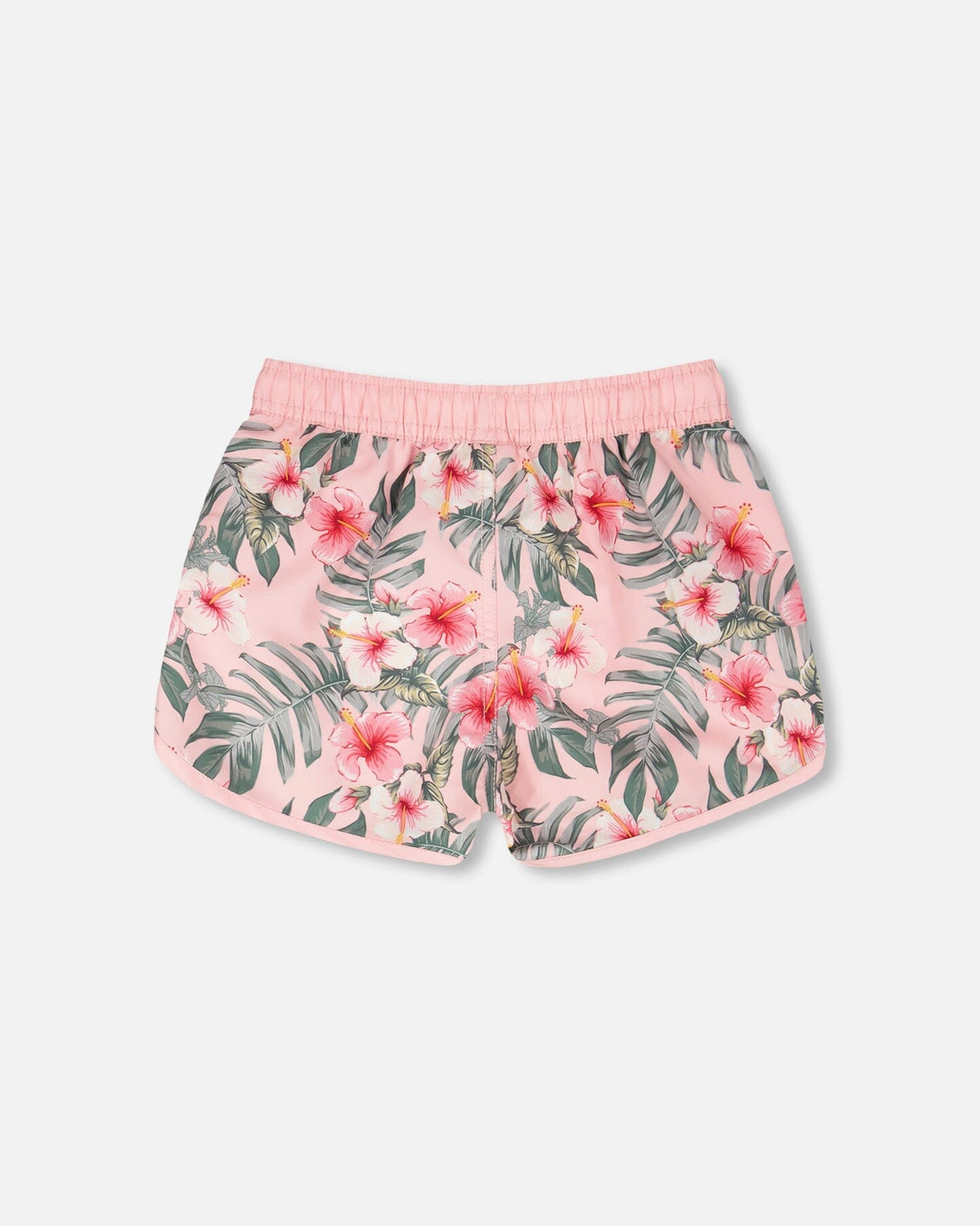 Swim Shorts Pink Hibiscus Print-2