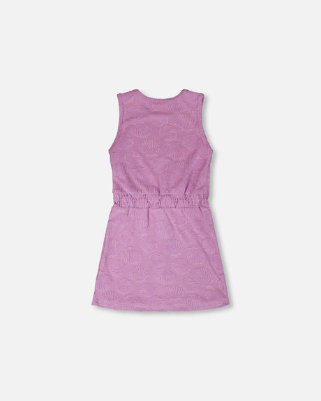 Terry Cloth Beach Dress Lilac-2