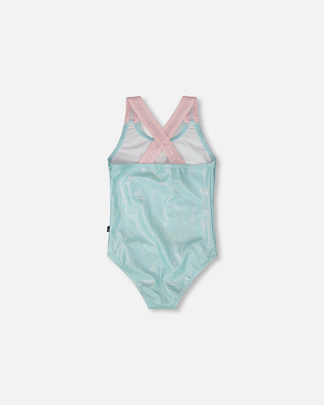 One-Piece Swimsuit Aqua-4