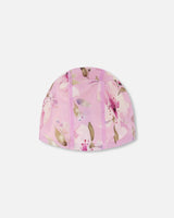 Swim Cap Purple Flower Print-0