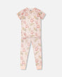 Organic Cotton Two-Piece Pyjama Set Pale Pink Bear Print-0