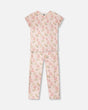 Organic Cotton Women Two-Piece Pyjama Set Pale Pink Bear Print-0