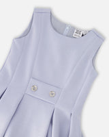 Sleeveless Neoprene Dress Lavender-3