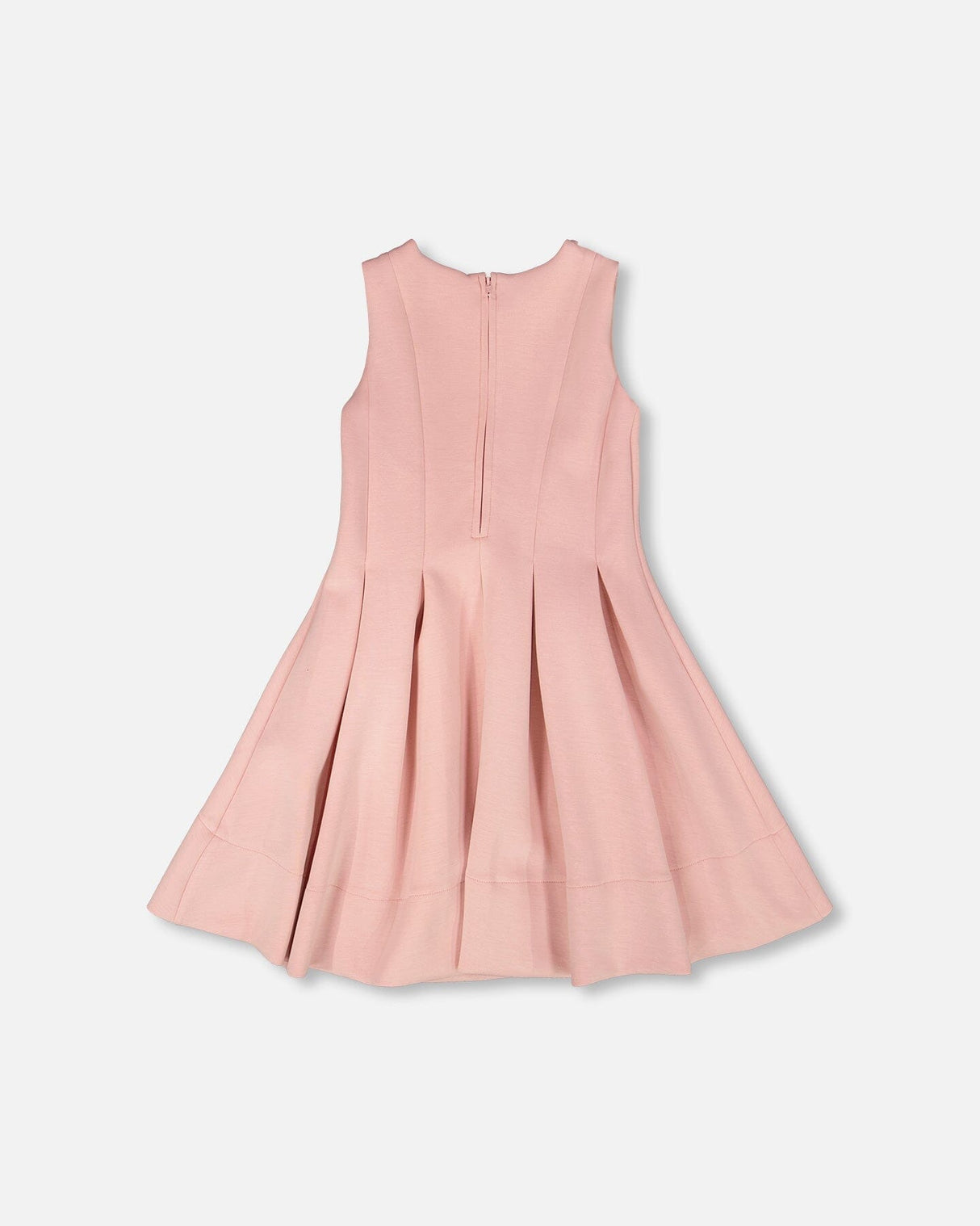 Sleeveless Neoprene Dress Pale Pink-2