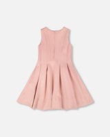 Sleeveless Neoprene Dress Pale Pink-2