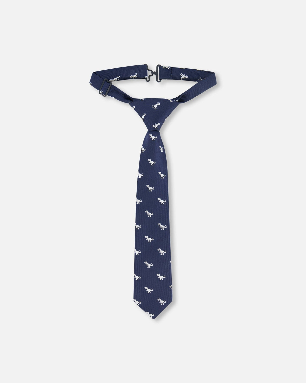 Neck Tie Blue Dino Print-0