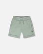 French Terry Shorts Mint Green-0