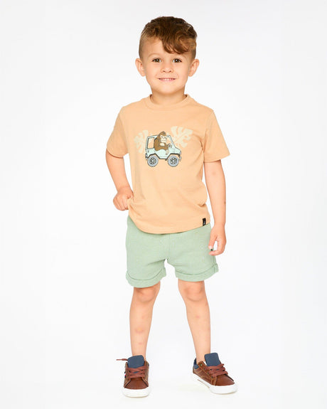 French Terry Shorts Mint Green-2