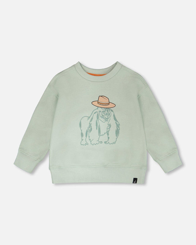 French Terry Sweatshirt Mint Green-0