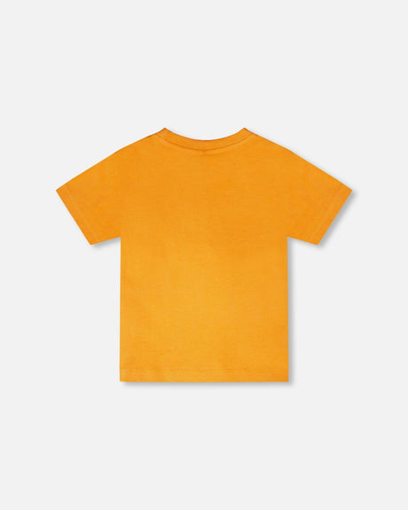 Organic Cotton Short Sleeve T-Shirt Orange-2