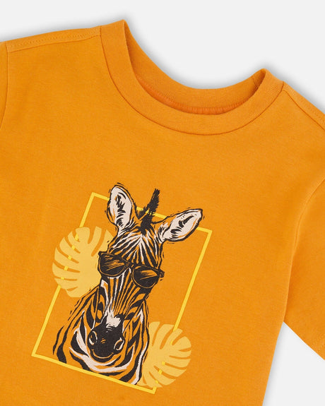 Organic Cotton Short Sleeve T-Shirt Orange-3