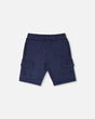 French Terry Shorts Blue-0