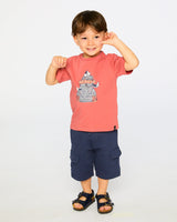 Organic Cotton Short Sleeve T-Shirt Brick-3