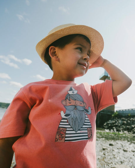 Organic Cotton Short Sleeve T-Shirt Brick-1