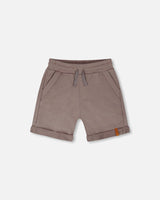 French Terry Shorts Taupe-0