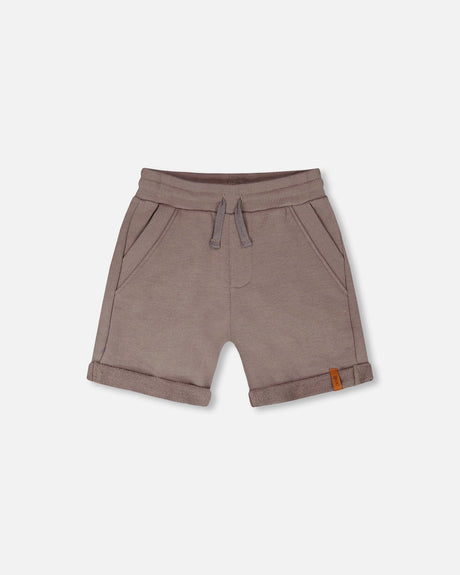 French Terry Shorts Taupe-0