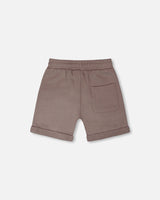 French Terry Shorts Taupe-2