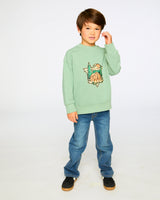 French Terry Sweatshirt Pale Green-2