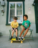 Organic Cotton Jersey T-Shirt With Print Green-1