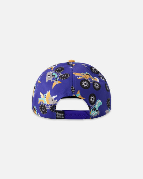 Cap Blue Truck Print-2