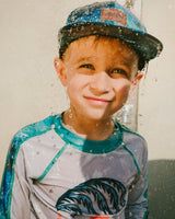 Cap Blue Wave Print-1