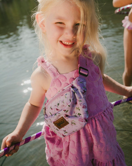 Fanny Pack Purple Flower Print-1