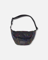 Fanny Pack Black Dinosaur Print-0