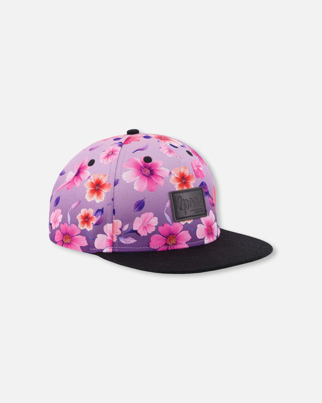 Cap Mauve Floral Gradient-0