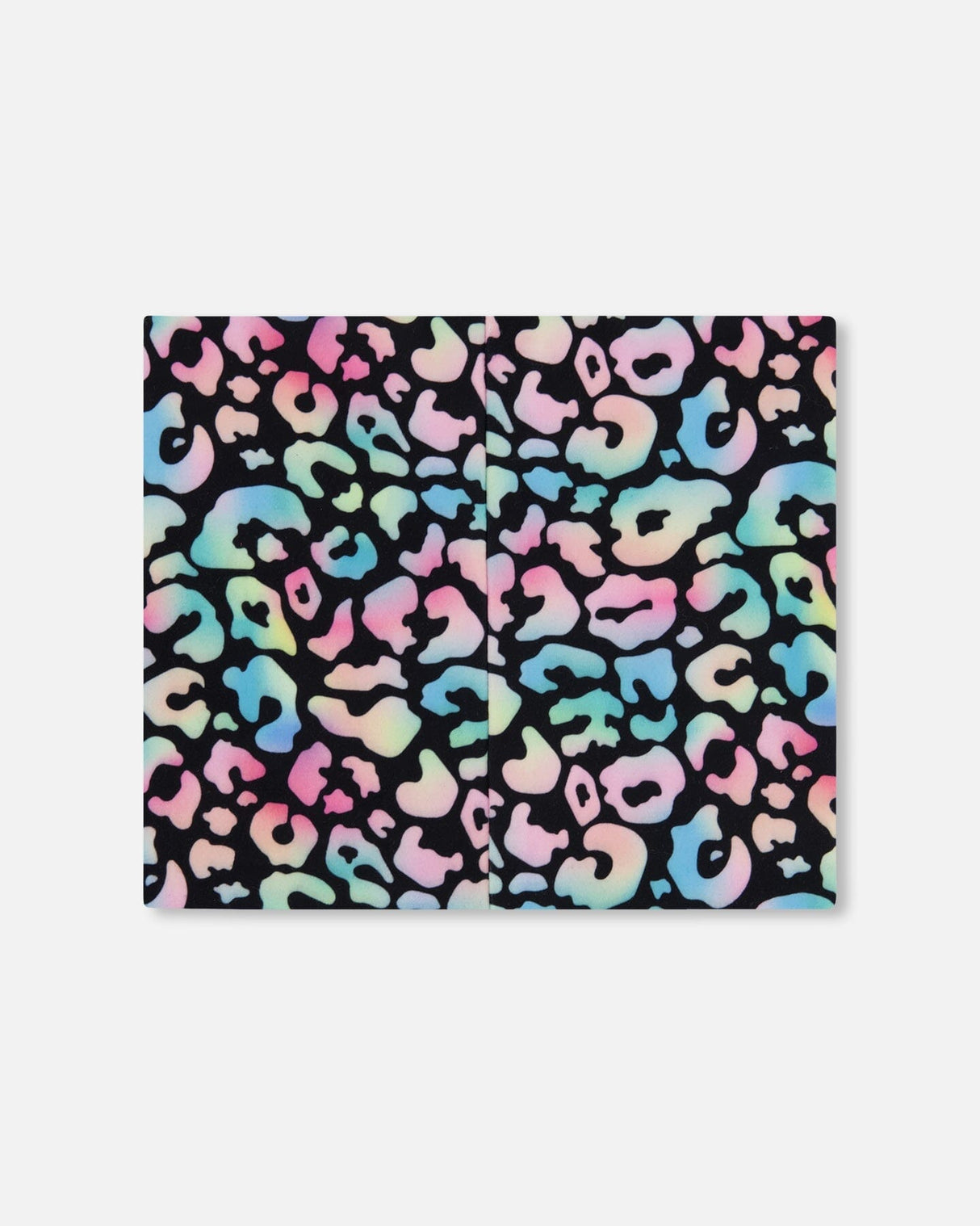 Stretch Jersey Neck Tube Black Animal Print-2