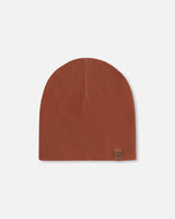 Stretch Jersey Beanie Brown-0