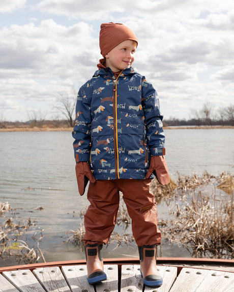 Stretch Jersey Beanie Brown-1