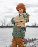 Mid-Season Jacket Green Camouflage Print-1