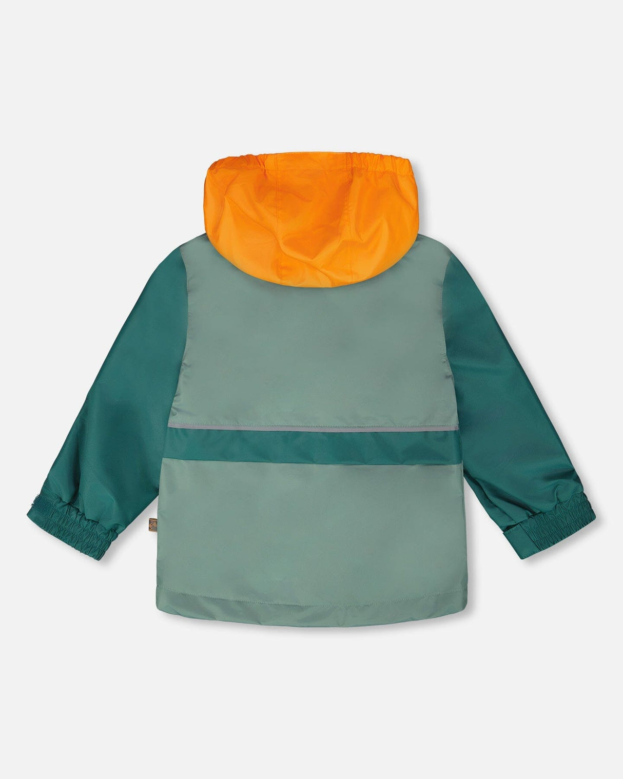 Mid-Season Jacket Dark Green And Orange-3