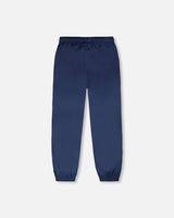 Splash Pants In Recycled Polyester Navy Blue-2