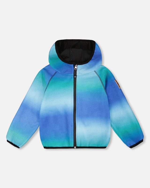 Softshell Jacket Blue To Black Gradient-0
