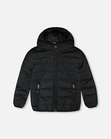 Quilted Mid-Season Jacket Black-0
