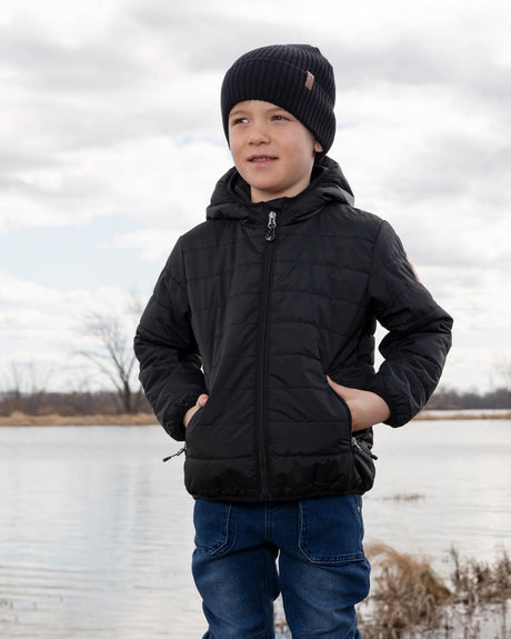 Quilted Mid-Season Jacket Black-1