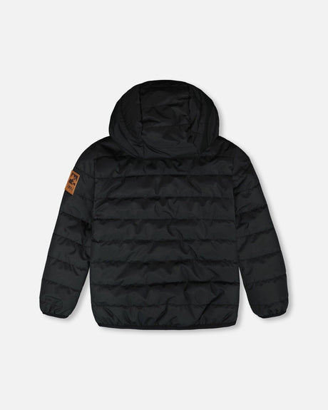 Quilted Mid-Season Jacket Black-2