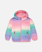 Quilted Mid-Season Jacket Multicolor Gradient-0