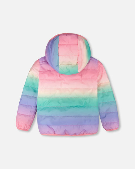 Quilted Mid-Season Jacket Multicolor Gradient-2