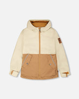 Mid-Season Jacket In Recycled Polyester Beige-0