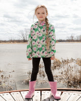Packable Windbreaker In Polyester Pink Lollipop Print-1