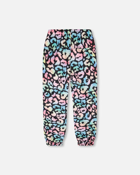 3-In-1 Two-Piece Mid-Season Outerwear Set Black Animal Print - Multicolored Inner Jacket-4